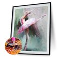 thumbnail image 2 of Cuadros Decorativos Kit de pintura de diamantes 5D Ballet Girl Full Round Drill DIY Wall Art (J83821) Likrtyny embutido en tela, 2 of 8
