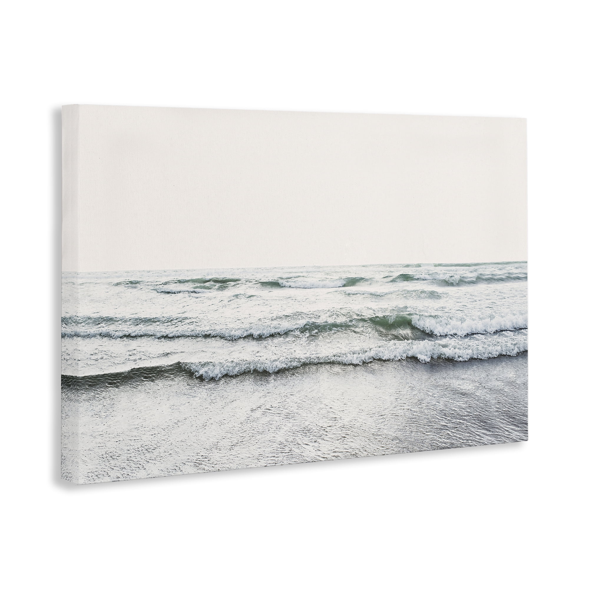 Stupell Industries Rolling Tide Waves Nautical & Beach Photography Wrapped Canvas Art Print Wall Art, 24 x 16