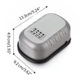thumbnail image 3 of Key Lock Box Wall Mounted Key Storage Secret Box 4 Digit Combination Password Security Code Lock Deposit Box, 3 of 9