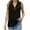 Black, variant on Uaswgudfs Womens Sleeveless Vest Summer V Neck Lightweight Casual Button Front Loose Fit Knit Zipper Polo Tank Top