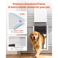 thumbnail image 2 of Puerta para mascotas VEVOR, extragrande, con tres solapas magnéticas y marco de metal, puerta para perros resistente e impermeable para puertas interiores y exteriores, fácil de instalar, 2 of 9