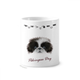 thumbnail image 1 of Taza de cepillo de dientes Unbranded Pekingese Dog Blanco y Negro 350 ml, 1 of 3
