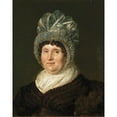thumbnail image 3 of John Linnell 12x14 Black Modern Framed Museum Art Print Titled - Mrs Clare (1834), 3 of 5