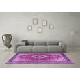 thumbnail image 3 of Ahgly Company Indoor Square Persian Purple Traditional Area Rugs, 3' Square, 3 of 4