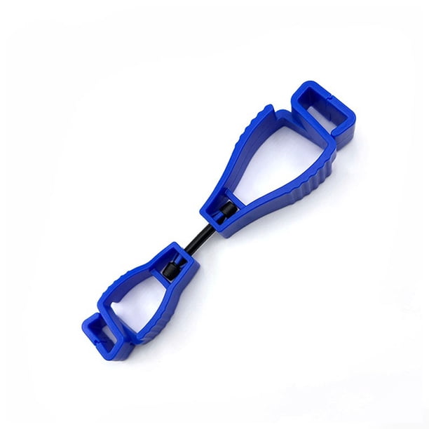 Speravity Glove Grabber Clip Clips antipérdida multipropósito Guantes antideslizantes Keeper con gancho de metal Sitios de construcción Artesanía Azul