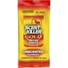 Scent Killer Gold Dryer Sheets Unscented