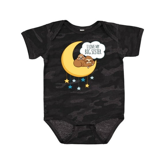 Inktastic I Love My Big Sister Boys or Girls Baby Bodysuit