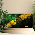 thumbnail image 6 of 1 Pcs 2D Flat License Plate Covers & Frames, Lion on Jamaican For Decorative Front, Waterproof For Decoration Aluminum License Plate Covers & Frames Cover For Men Women, 12" X 6", 6 of 7