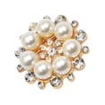 thumbnail image 3 of Rhinestones Pearls Alloy Button Clips Decorative Cufflinks Covers For Men Women Evening Dress Shirt Clothing Accessories, 3 of 8