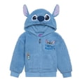 thumbnail image 1 of Sudadera con capucha Disney Lilo & Stitch para bebés recién nacidos, color azul sherpa, 6-9 m, 1 of 6