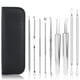 thumbnail image 1 of Blackhead Remover, 9 PCS Pimple Popper ，Stainless Steel Pimple Extractor Blackhead Removal Tool Risk Free Treatment for Blemish, 1 of 5