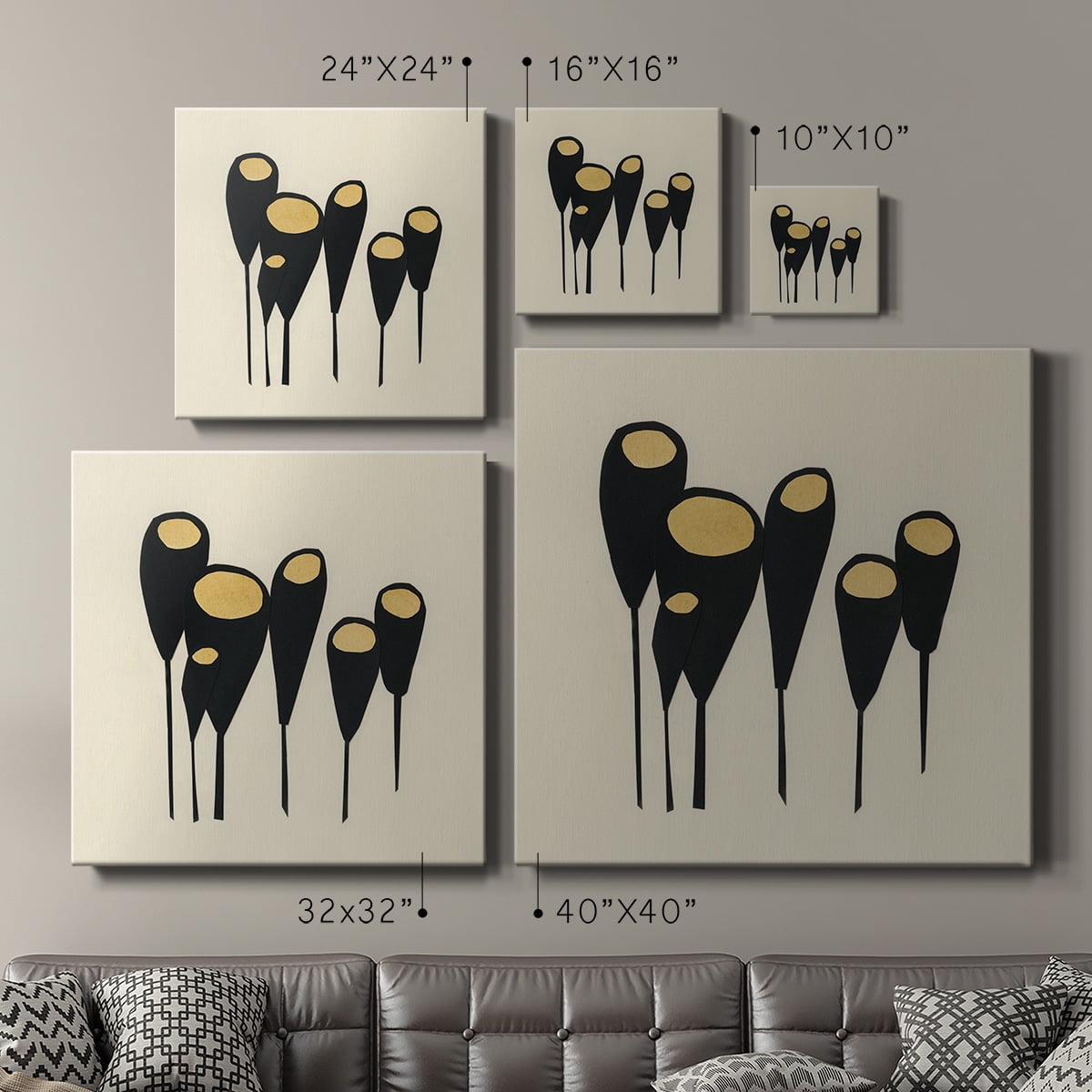 Wexford Home Mod Pod II-Premium Gallery Wrapped Canvas, 40" x 40" - Ready to Hang
