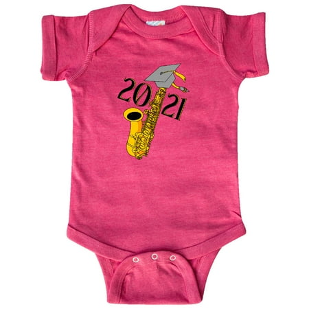 

Inktastic Saxophone 2021 Graduation Gift Baby Boy or Baby Girl Bodysuit