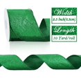 thumbnail image 2 of Cinta RIBBOOO con purpurina verde navideña de 6,35 cm x 9,14 m, arpillera, 2 of 6