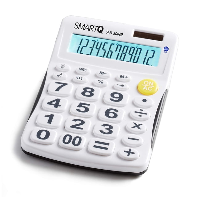 Calculadora de escritorio UNIONE SMT-200W con retroiluminación LED
