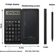 thumbnail image 2 of 1 pc Doodle Pad Calculators, Kids Calculator with Writing Tablet & 6 LCD Display, Digit Electronic Board Drawing/Memo Pads, 2 of 6