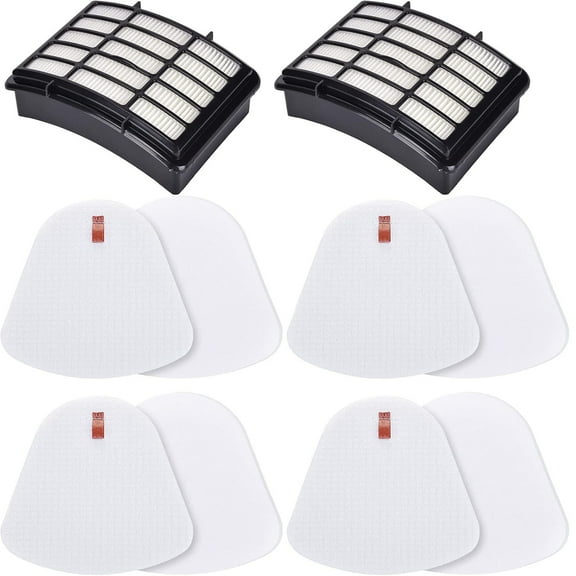 Vacuum Filter Replacement for Shark Navigator Lift Away Deluxe NV350 NV351 NV352 NV355 NV356E NV360 NV370 UV440 UV540 CU500 ZU503AMZ Models, Parts XFF350 & XHF350, 2   4 Pack Filters