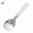 thumbnail image 2 of Ice Cream Scoop, Heavy-Duty Stainless Steel Ice Cream Scooper with Flat Head, Multi-Use Ice Scoop for Hard Frozen Desserts, Ice Cream Scoop Stainless Steel Flat Ice Cream Spade, 3Pcs(White,9.8x2.9"), 2 of 8