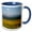 Blue/White, variant on 3drose, Teton Range, Barley Agriculture, Fremont, Idaho - Us13 Dfr1057 - David R. Frazier, 11oz Two-tone Green Mug