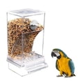 thumbnail image 2 of No Mess Bird Feeders, Automatic Parrot Feeder Cage Accessories, Transparenty Acrylic Parakeet Seed Container No-Spill Food Feeder Drinker for Small Birds Canary Cockatiel Finch, 2 of 8