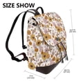 thumbnail image 2 of Disketp Sunflowers And Butterflies Mochila de Cuero para Mujer, Bolso de Espalda Antirrobo con Estilo para Viaje, Trabajo y Uso Diario, 2 of 4