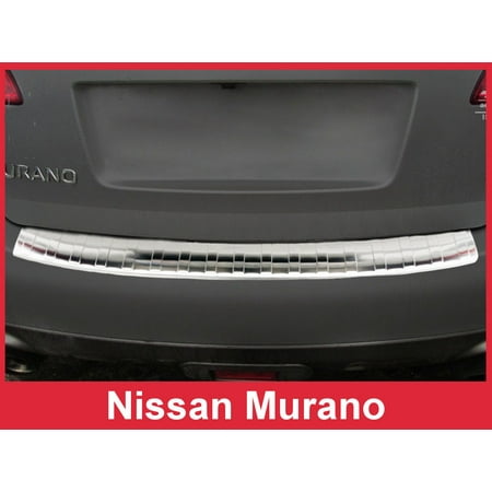 Stainless Steel Rear Bumper Protector for 2009-2014 Nissan Murano - Brushed Silver