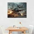 thumbnail image 2 of COMIO  War Thunder American Tank Fighters Military Pictures Canvas Poster Wall Art Decor Print Picture Paintings for Living Room Bedroom Decoration, 2 of 4