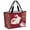 Red, variant on Cute Bunnies Beach Bag for Women, Large Breathable Mesh Beach Tote Bag, Farmhouse Rustic Floral Botanical Burlap Sandproof Lightweight Travel Bags for Vacation Picnic Swimming Pool 15.7"x15.7"x9.1"