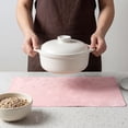 thumbnail image 4 of Placemats Set of 4 Waterproof Placemats for Kitchen Dining Table Decor Heat Resistant  Table Mat Lotus Root Pink 17.7x11.8inch, 4 of 6