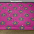 thumbnail image 6 of Ambesonne Hot Pink Place Mats Set of 4, Windmill Seem Flowers, Standard Size, Hot Pink Green and Blue, 6 of 6
