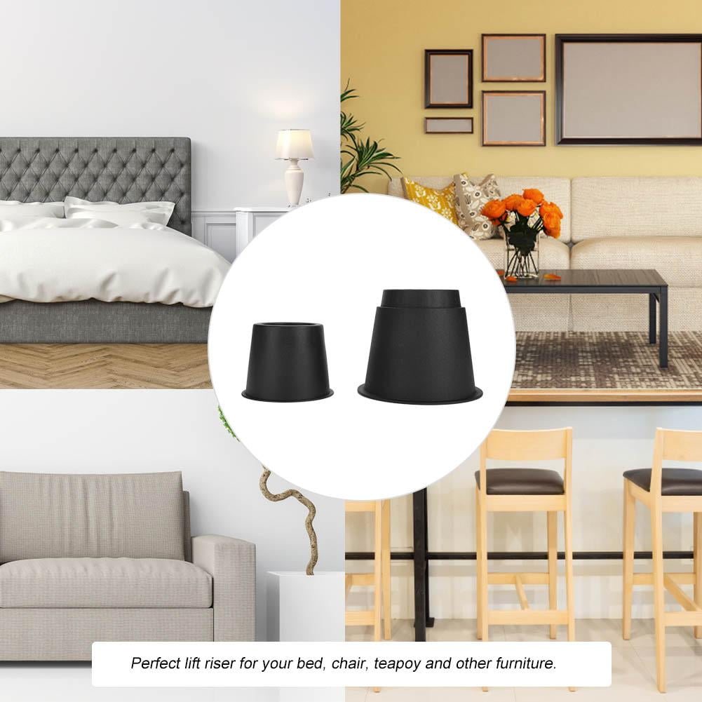 TOPINCN 8PCS Furniture Risers Plastic Lift Blocks Elephant Feet for Bed