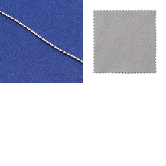 18 Gauge Pure Silver Sterling Wire 3.3 Feet Dead Soft Round Twist Wire for Jewelry Making and Beading for DIY