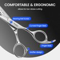 thumbnail image 3 of Kit de tijeras de corte de pelo SEIMEIKEN, 10 unidades, profesionales, 15 cm, 3 of 7