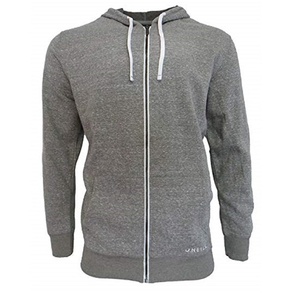 O'Neill Men's Fleece Full Zip Hooded Line Up Jacket - Gray (M)