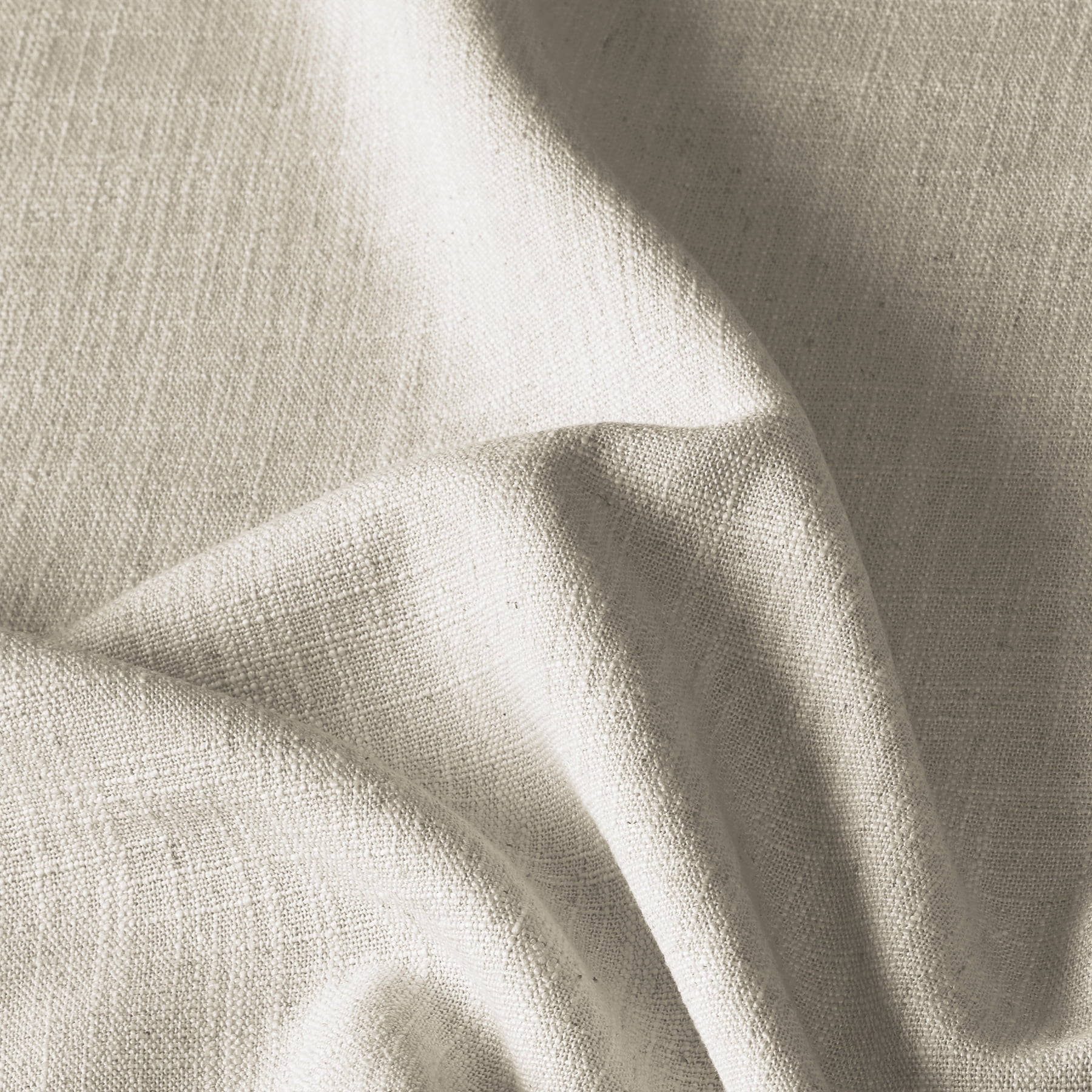 TWOPAGES 52 W X 102 L Inch Curtain Pinch Pleat Hanging Style Drape Blackout Linen Blend Textured Drapery for Kitchen, 1 Panel, Sand Beige