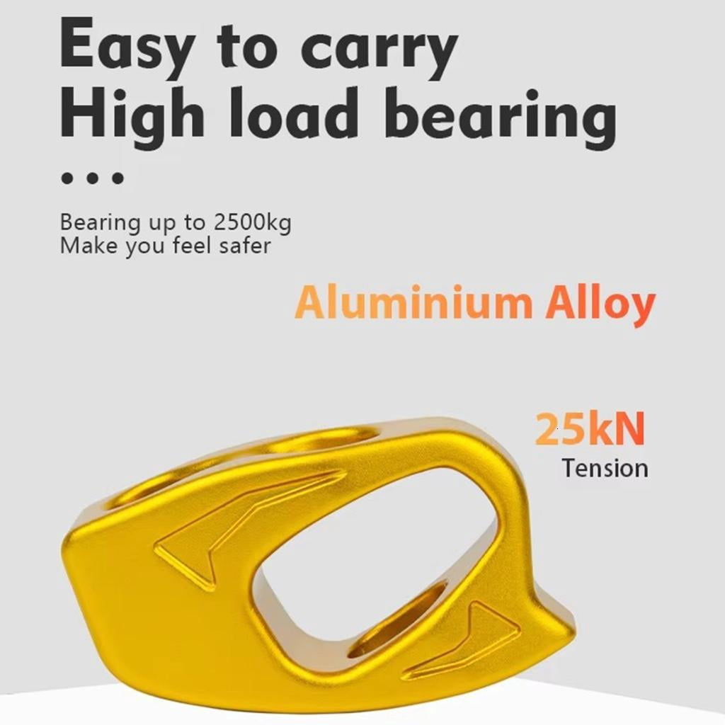 Yihuala Compacts Climbing Rope Adjuster Aluminum Alloys Ascender for Rock Climbing Mountaineering Caving Easy to Use