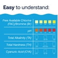 thumbnail image 6 of HTH 6-Way Test Kit — Strips, 100 Count — Pool and Pond Water Testing Kit for pH, Chlorine, Alkalinity, and More, 6 of 9