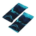 thumbnail image 3 of Yiaed Blue Marble And Gold Print Sports Headbands,Moisture Wicking Workout Headband, Sweatband Headbands for Running,Cycling for Women and Men, 3 of 8