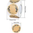 thumbnail image 2 of 500 Pieces Kraft Paper Stickers, Self-adhesive Labels 5 Cm, Jam Jar Stickers, 2 of 4
