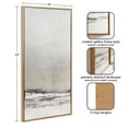 thumbnail image 6 of Kate and Laurel Mystic Two-Piece Framed Canvas Abstract Landscape Wall Art, 16 x 32, Brown, Soft Watercolor Art Set for Wall in Bedroom, Entryway, or Living Room Decor, 6 of 10