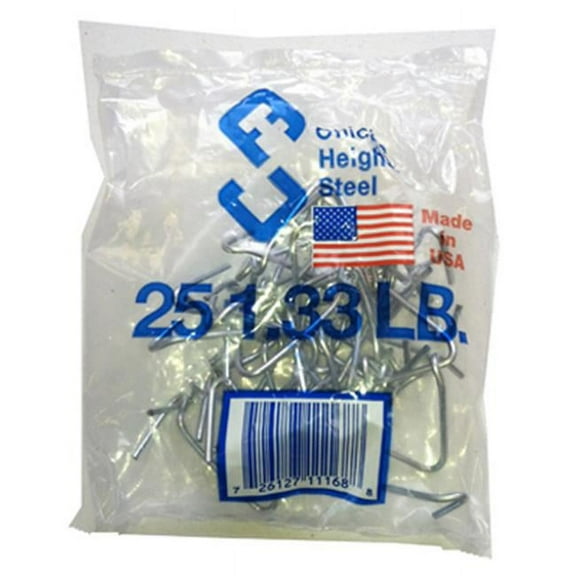 Chicago Heights Steel M005FAST25RG025 T-Post Fence Clips, 25-Pk.