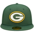 thumbnail image 2 of Men's New Era Green Green Bay Packers Super Bowl XXXI Purple Pop Sweat 59FIFTY Fitted Hat, 2 of 6