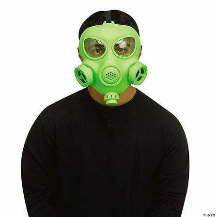 Green Gas Mask Respirators - Scary Halloween Mask Horror Costume Accessory