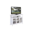 thumbnail image 2 of HomeStock Contemporary Cool TV Stand with Storage Cabinets, Shelved Storage Behind Glass Doors, 36"D x 15.5"W x 35.5"H, Smart Cable Management for a Tidy Entertainment Area-Color:White,Size:48 inch, 2 of 9