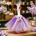 thumbnail image 7 of Gumesh Rainbow Porch Goose Outfit Goose Outfit Lawn Geese Costume Clothes Pearl Tie Fits 23" Cement Geese Statue for Pride Month Outdoor Garden Yard Patio Art Decor, 7 of 7