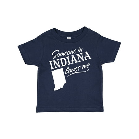 

Inktastic Someone in Indiana Loves Me Gift Toddler Boy or Toddler Girl T-Shirt