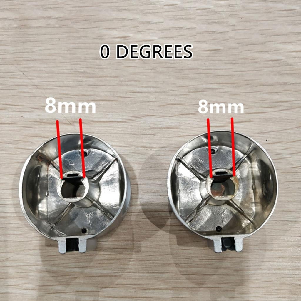 2pcs Gas Range Knob Set Zinc Alloy Rotary Control Accessories Fit for Cooking Appliances Kitchen Stove Household Ovens
