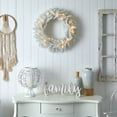 thumbnail image 4 of Nearly Natural PVC Prelit Spruce Clear LED Battery Operated Wreath, 24" (White), 4 of 5