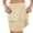 Khaki, variant on Gkeoshab Tennis Skirt Women's Mid Waist Solid Tennis Skort with Side Slit Stretchy Casual Active Skort Lightweight