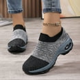thumbnail image 5 of Slip On Breathe Mesh Walking Shoes Women Fashion Sneakers Comfort Wedge Platform Loafers, 5 of 10